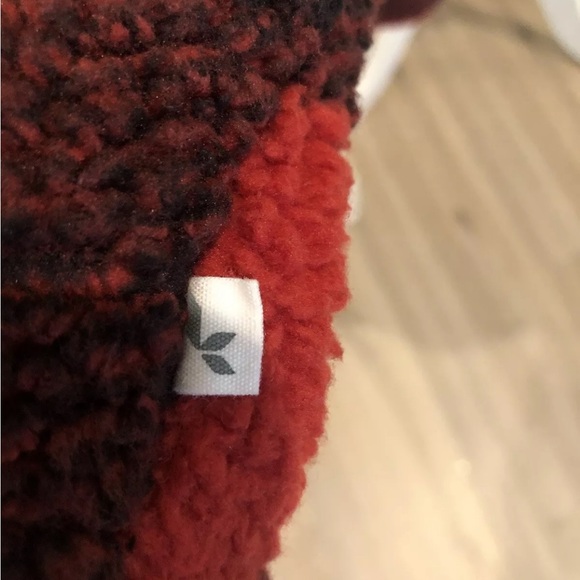 Koolaburra by UGG Women's XL Thick Fleece Pull-over Red/Black Plaid Mock Neck - Picture 6 of 13